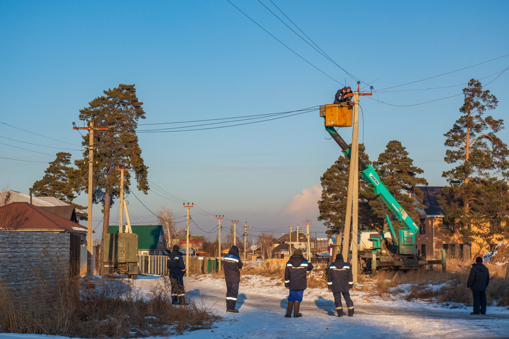 aerial cable installation