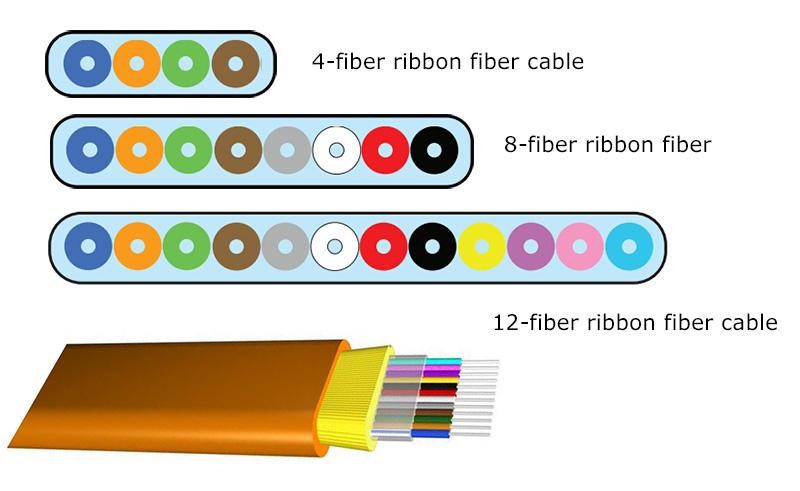 How many fibers are in a ribbon?
